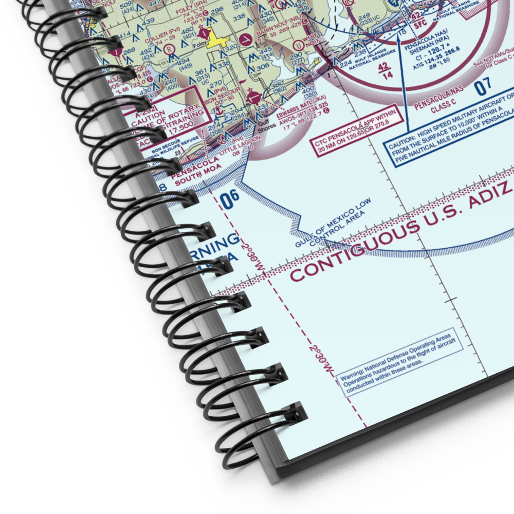Saufley Field Nolf Airport (NUN) VFR Sectional Notebook 