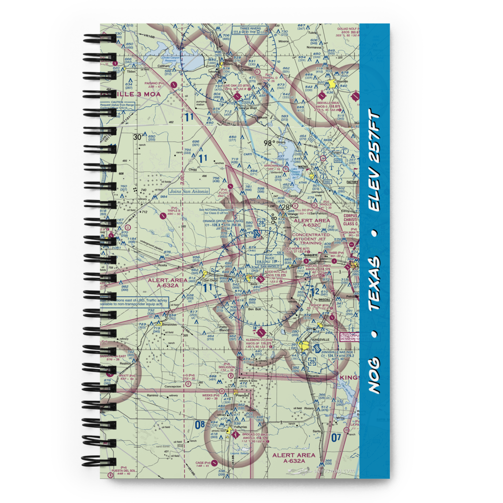 Orange Grove Naval Auxiliary Landing Field (NOG) VFR Sectional Notebook 