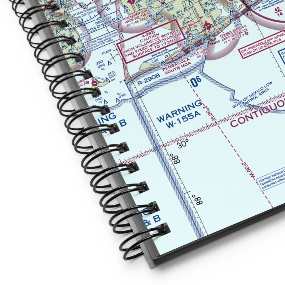 Naval Outlying Field Barin (NBJ) VFR Sectional Notebook 