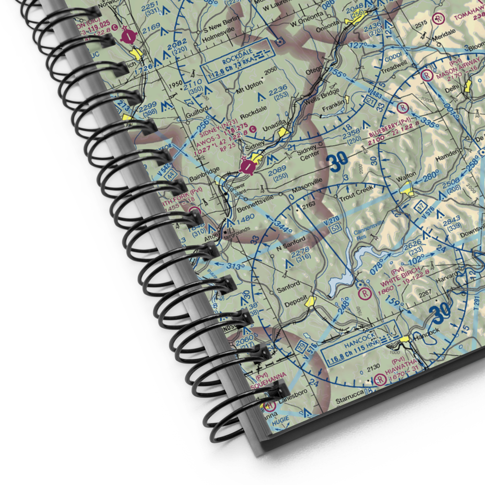 Oneonta Municipal Airport (N66) VFR Sectional Notebook 
