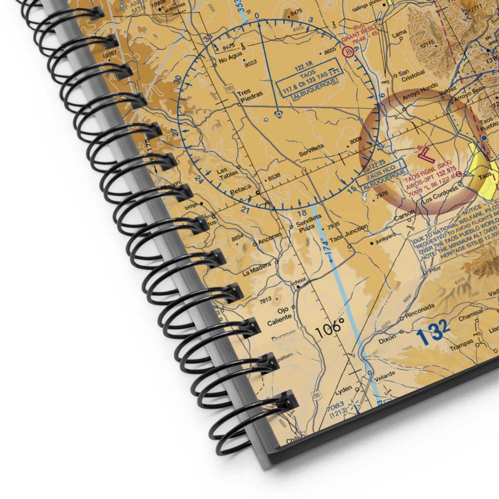 Questa Municipal Nr 2 Airport (N24) VFR Sectional Notebook 