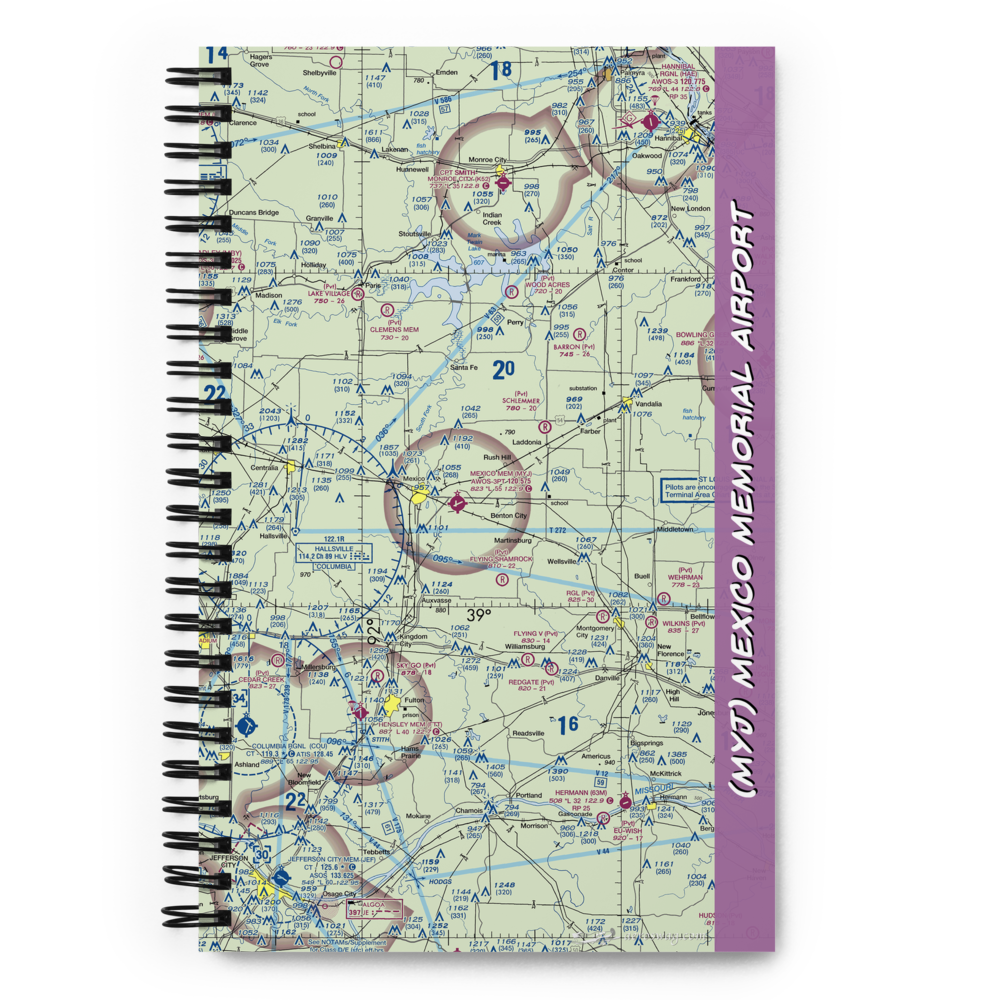Mexico Memorial Airport (MYJ) VFR Sectional Notebook 