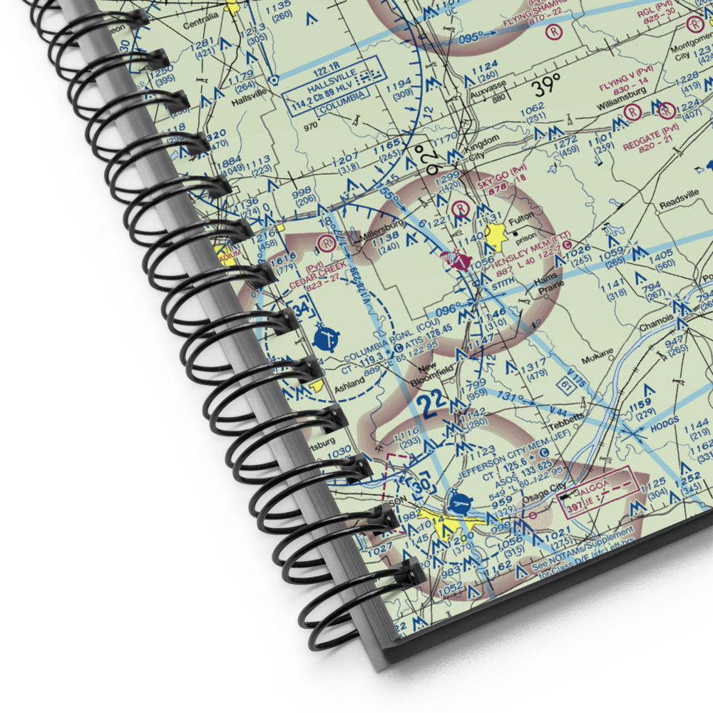 Mexico Memorial Airport (MYJ) VFR Sectional Notebook 