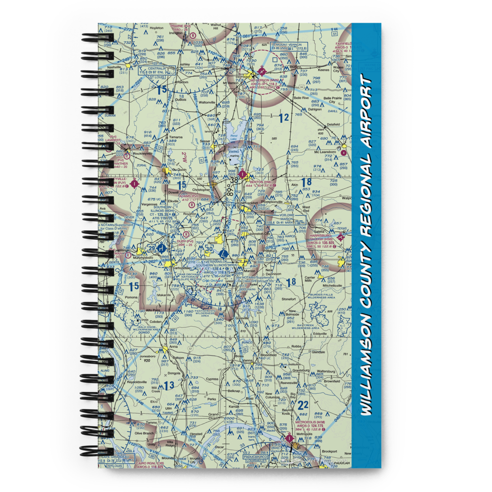 Williamson County Regional Airport (MWA) VFR Sectional Notebook 