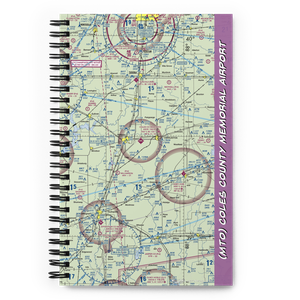 Coles County Memorial Airport (MTO) VFR Sectional Notebook