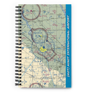 Minot International Airport (MOT) VFR Sectional Notebook