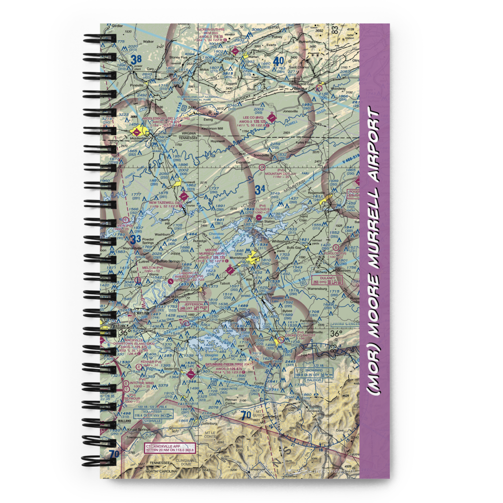 Moore Murrell Airport (MOR) VFR Sectional Notebook 