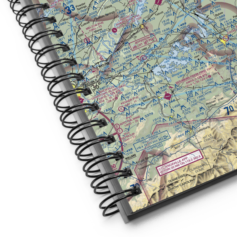 Moore Murrell Airport (MOR) VFR Sectional Notebook 