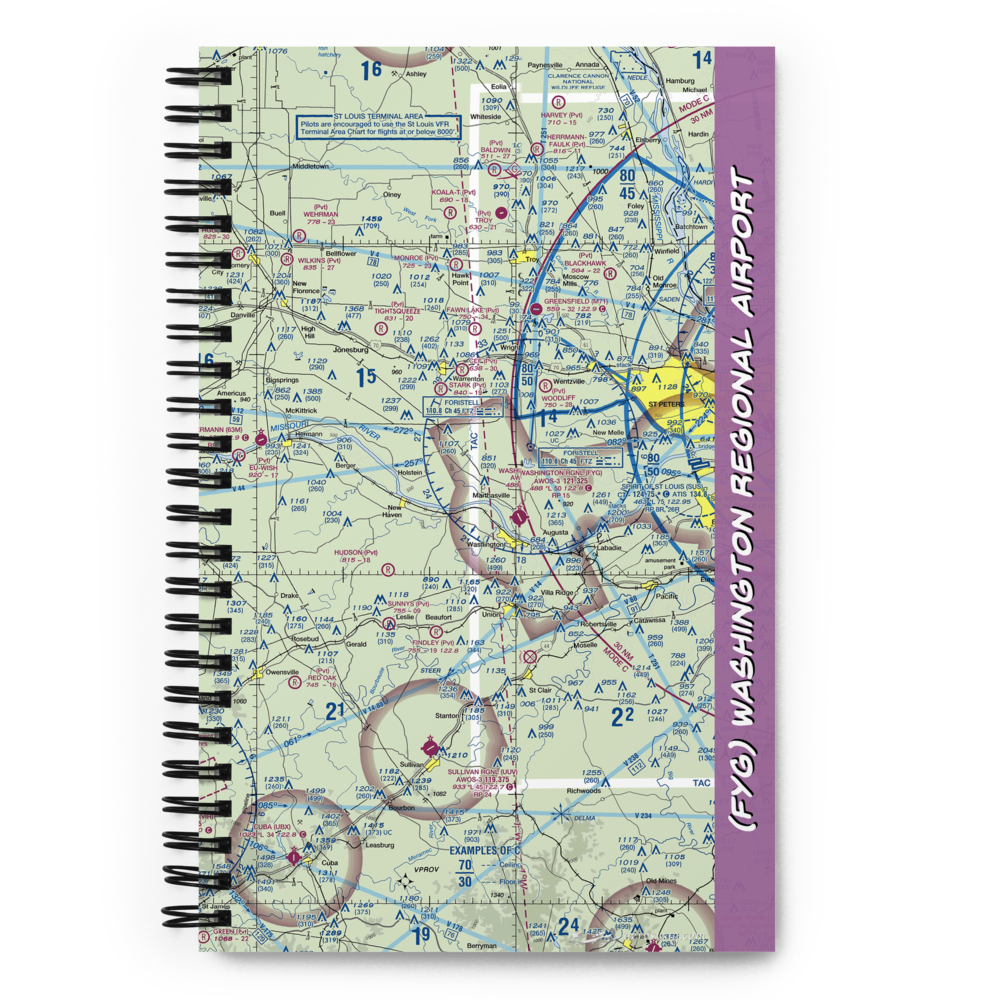 Washington Regional Airport (FYG) VFR Sectional Notebook 