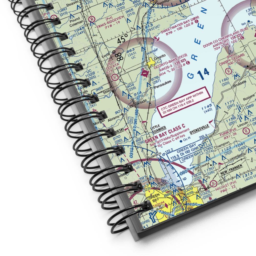 Menominee Regional Airport (MNM) VFR Sectional Notebook 