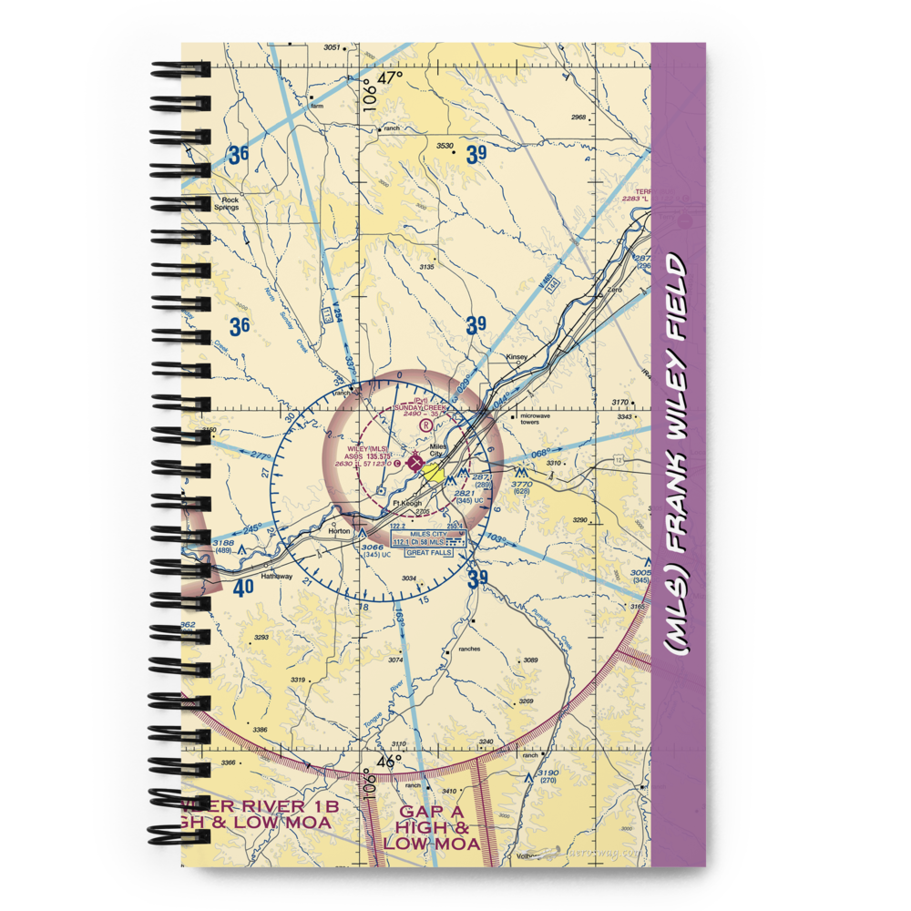 Frank Wiley Field (MLS) VFR Sectional Notebook 