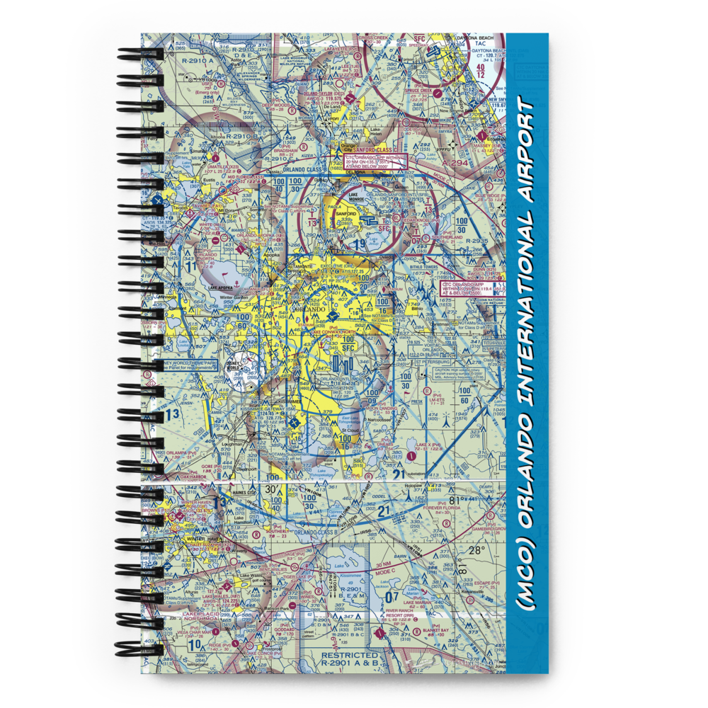 KMCO - VFR Sectional Chart on a Notebook