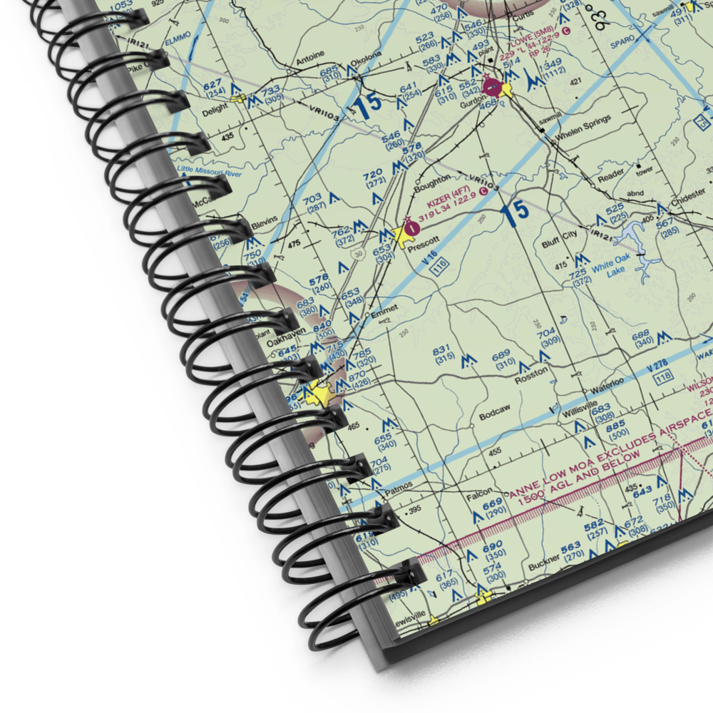 Dexter B Florence Memorial Field (ADF) VFR Sectional Notebook 