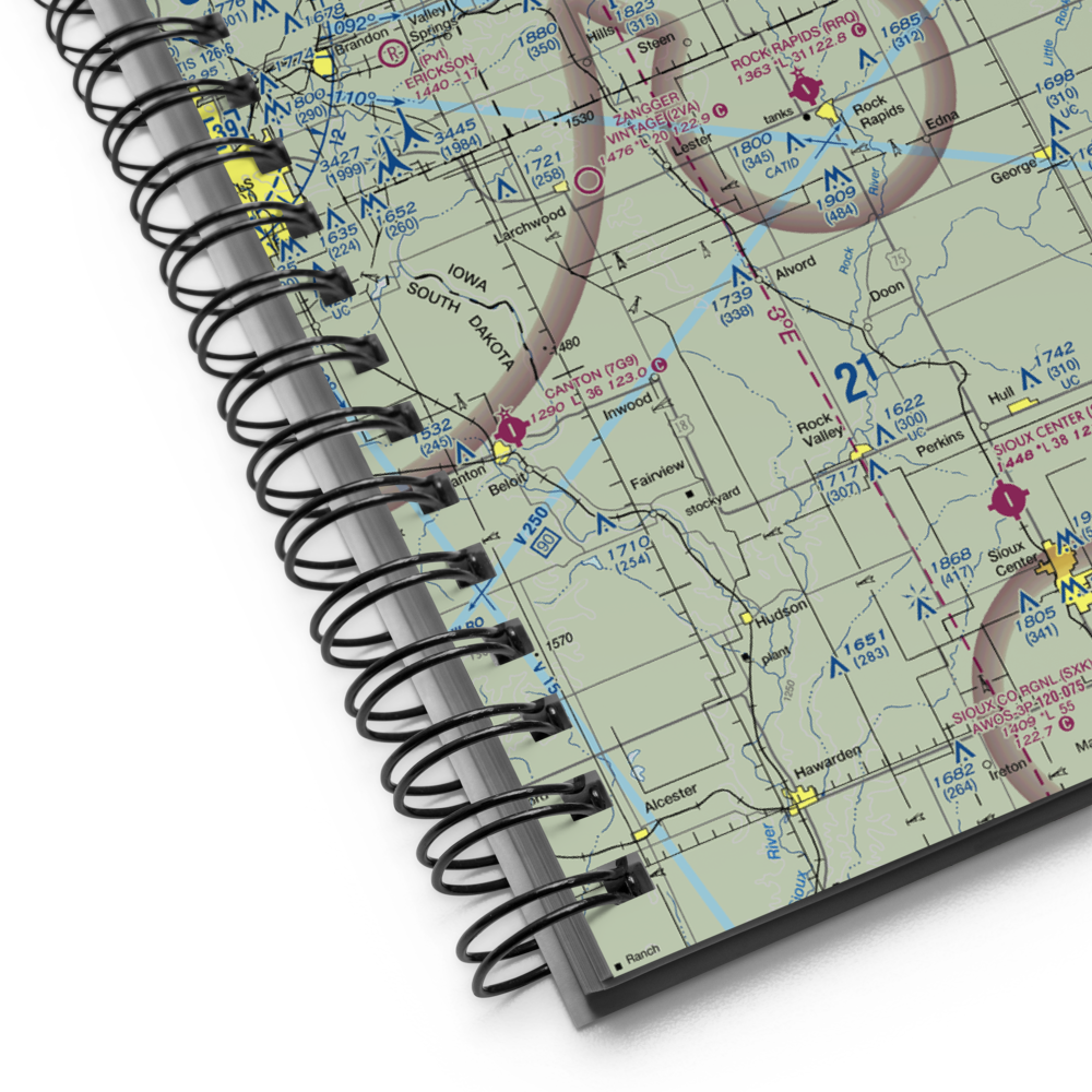 Quentin Aanenson Field (LYV) VFR Sectional Notebook 
