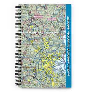 Lawrence Municipal Airport (LWM) VFR Sectional Notebook