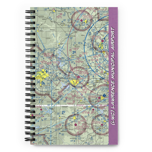 Lawrence Municipal Airport (LWC) VFR Sectional Notebook