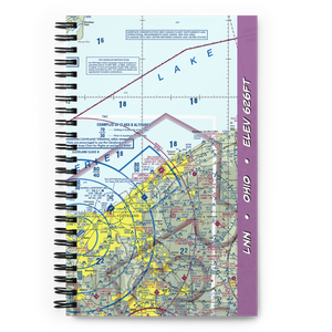 Willoughby Lost Nation Municipal Airport (LNN) VFR Sectional Notebook