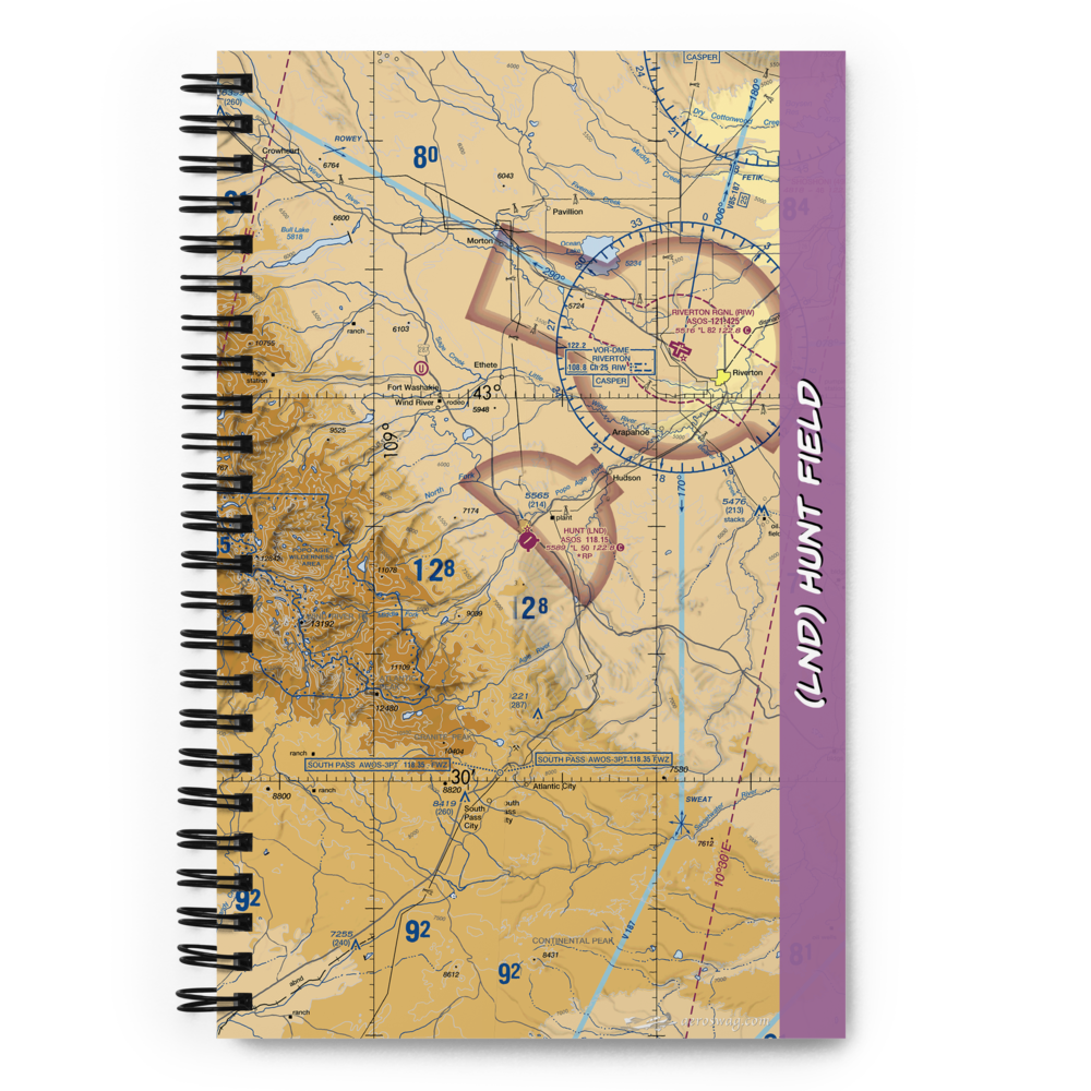 Hunt Field (LND) VFR Sectional Notebook 
