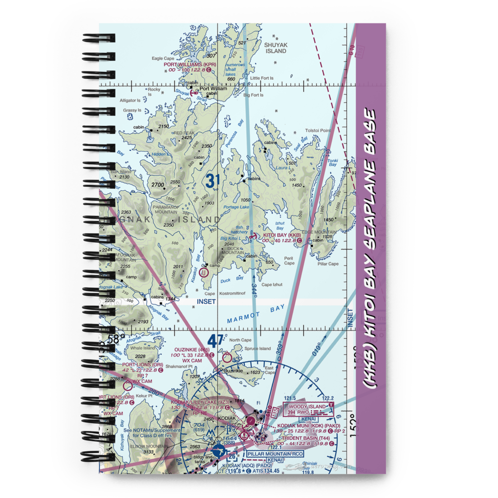 Kitoi Bay Seaplane Base (KKB) VFR Sectional Notebook 