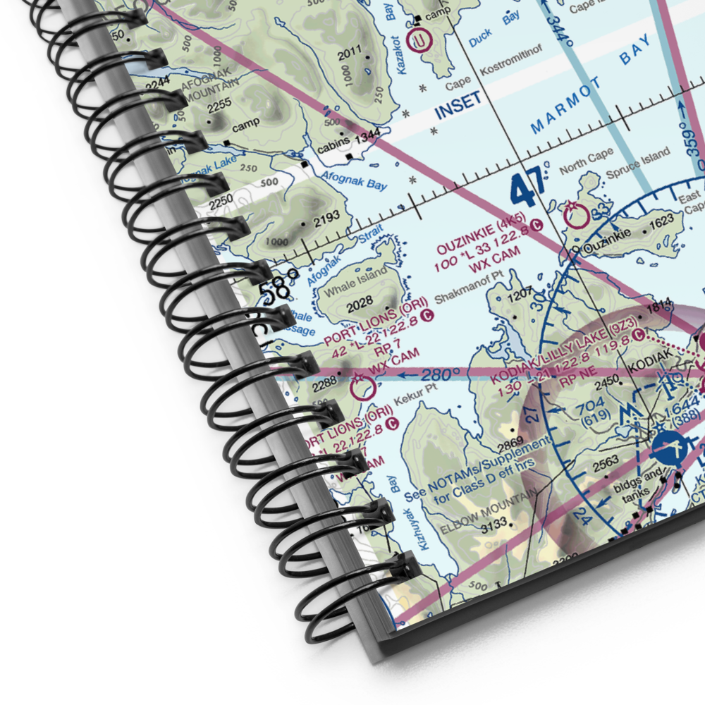 Kitoi Bay Seaplane Base (KKB) VFR Sectional Notebook 