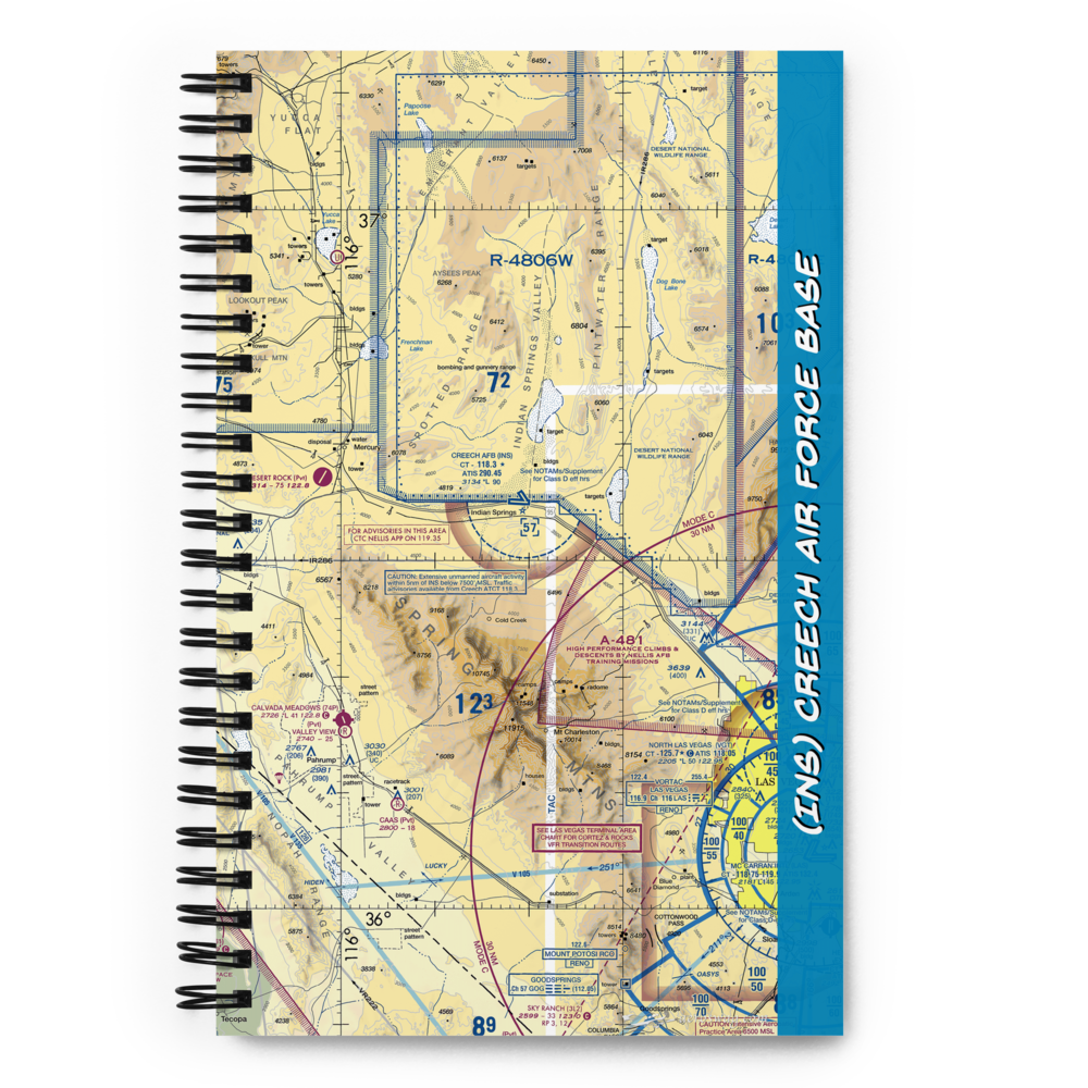 Creech Air Force Base (INS) VFR Sectional Notebook 