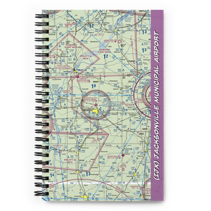 Jacksonville Municipal Airport (IJX) VFR Sectional Notebook