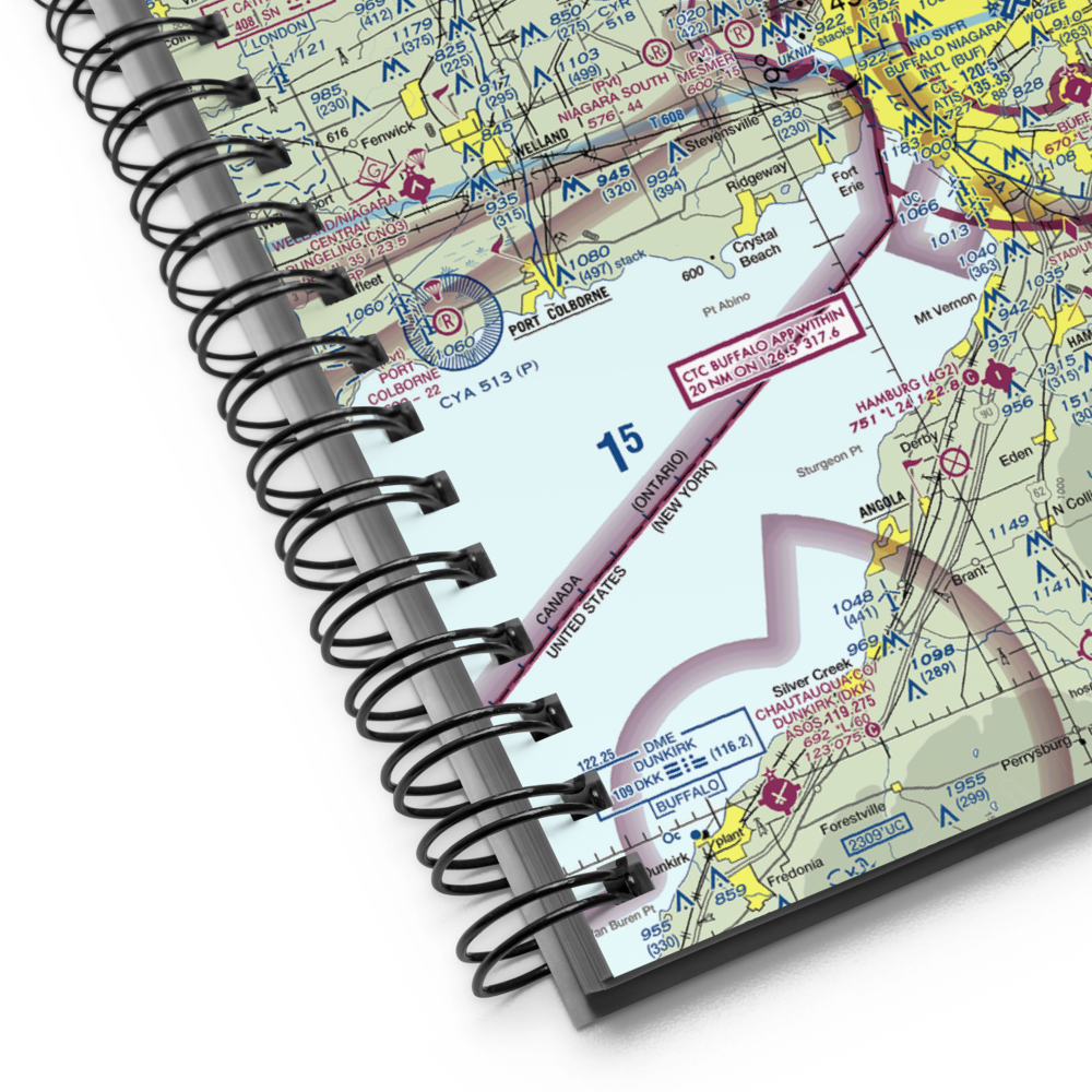 Niagara Falls International Airport (IAG) VFR Sectional Notebook 