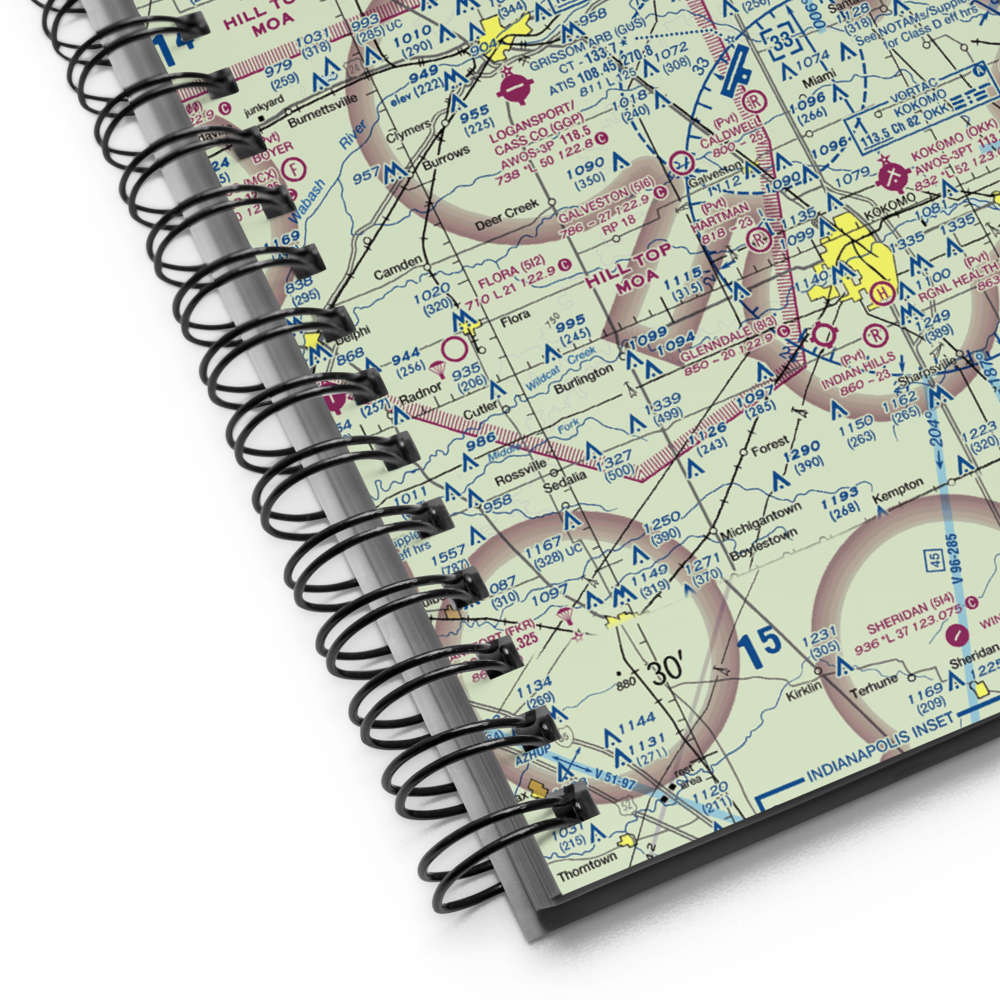 Peru Municipal Airport (I76) VFR Sectional Notebook 