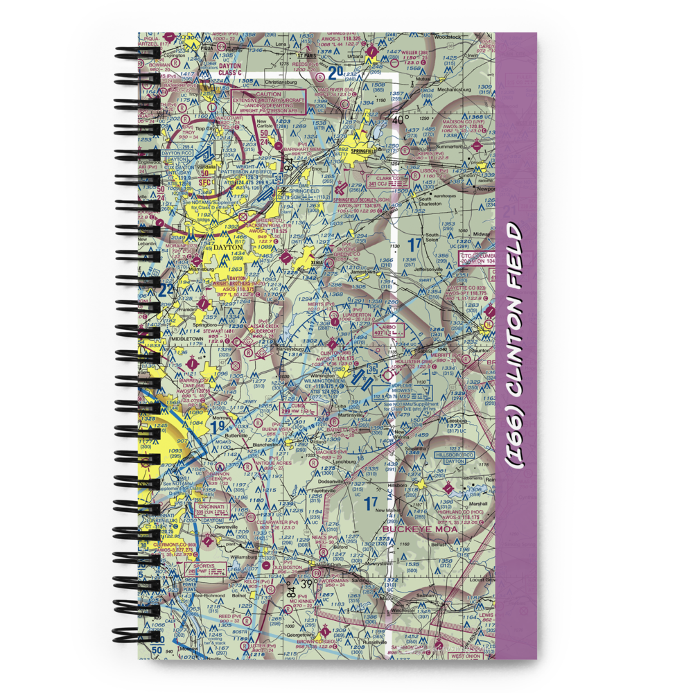 Clinton Field (I66) VFR Sectional Notebook 