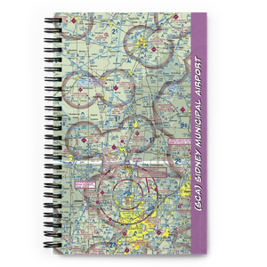 Sidney Municipal Airport (SCA) VFR Sectional Notebook