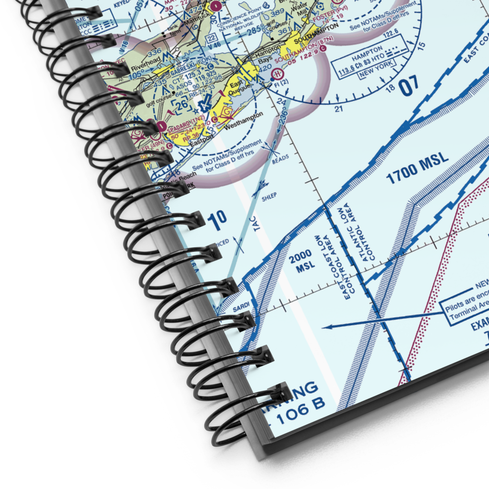 East Hampton Airport (HTO) VFR Sectional Notebook 