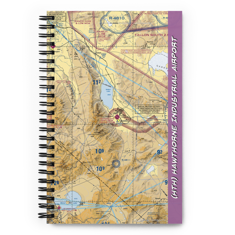 Hawthorne Industrial Airport (HTH) VFR Sectional Notebook 