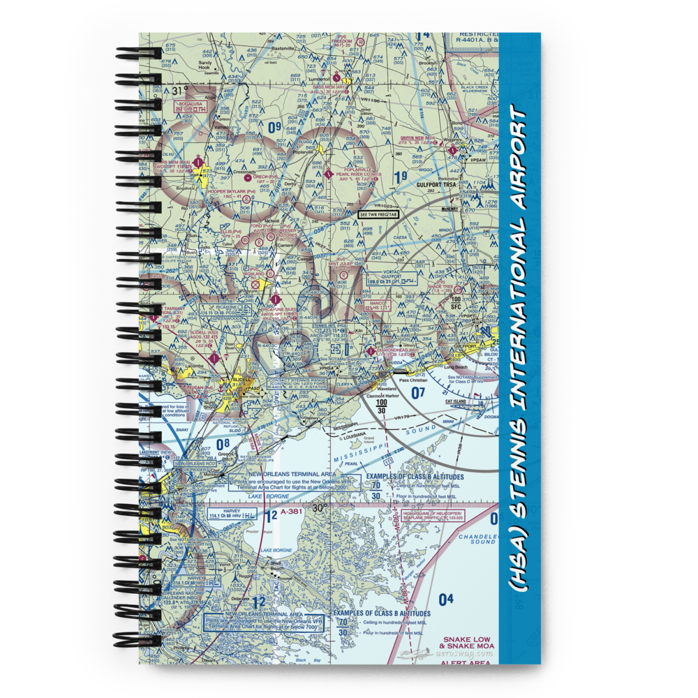 Stennis International Airport (HSA) VFR Sectional Notebook 
