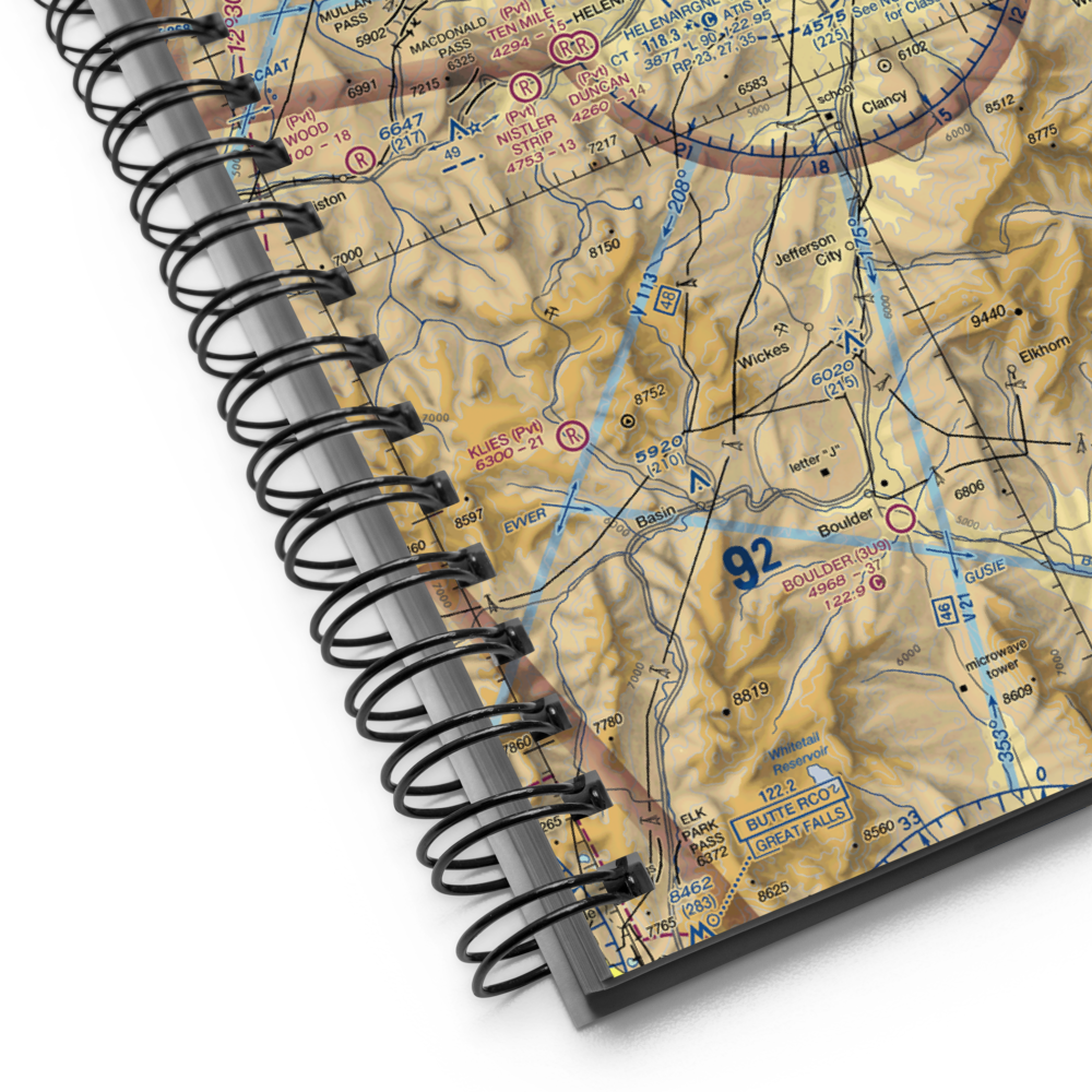 Helena Regional Airport (HLN) VFR Sectional Notebook 