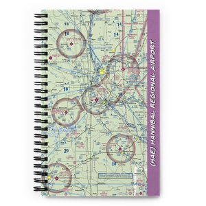 Hannibal Regional Airport (HAE) VFR Sectional Notebook