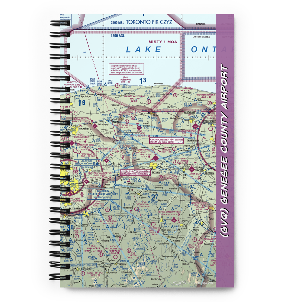 Genesee County Airport (GVQ) VFR Sectional Notebook 