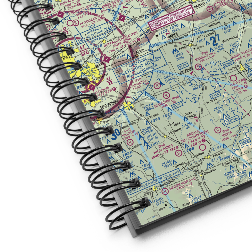 Genesee County Airport (GVQ) VFR Sectional Notebook 