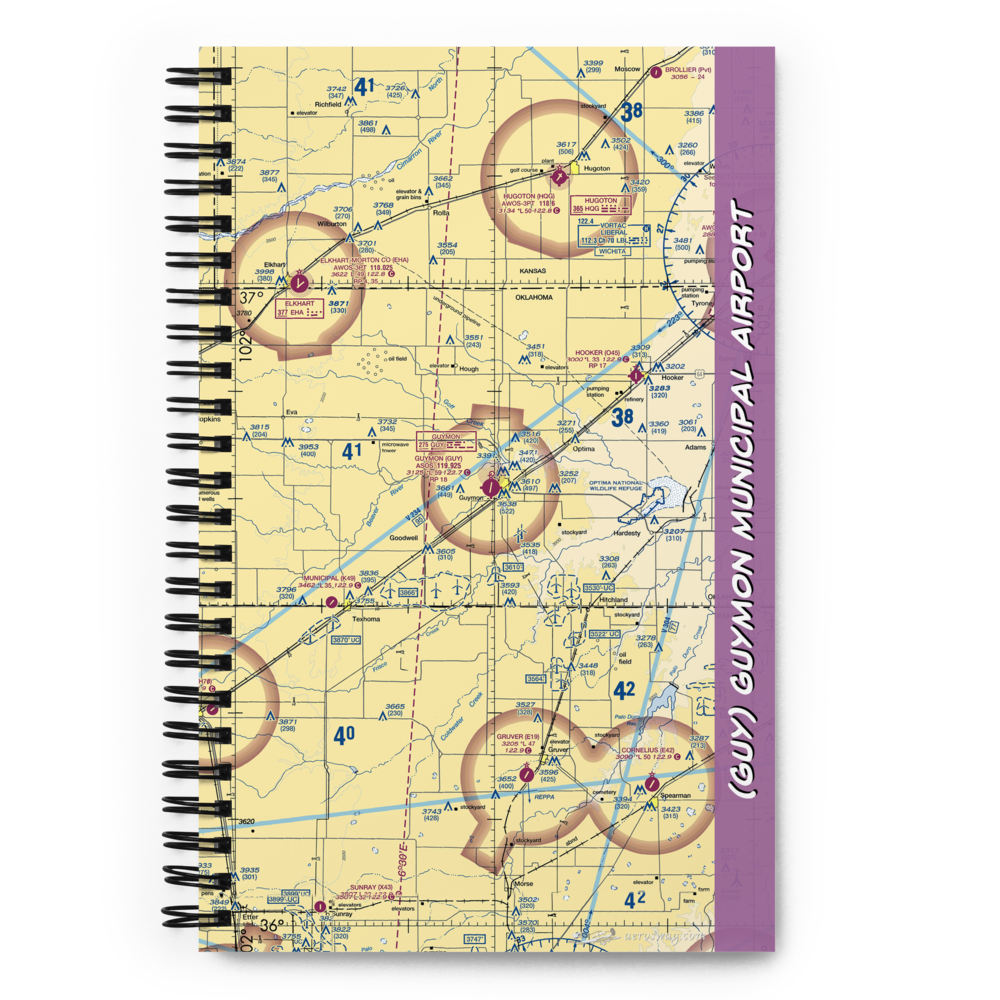 Guymon Municipal Airport (GUY) VFR Sectional Notebook 