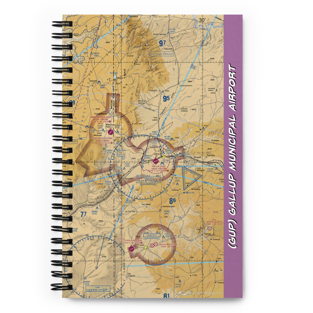Gallup Municipal Airport (GUP) VFR Sectional Notebook 