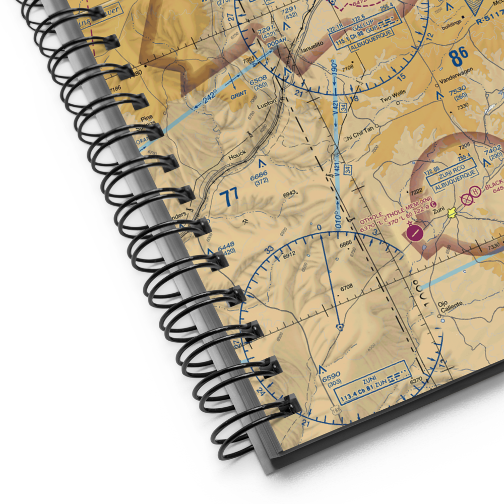 Gallup Municipal Airport (GUP) VFR Sectional Notebook 