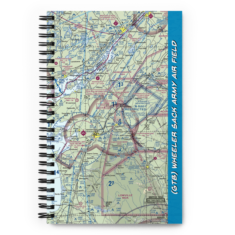 Wheeler Sack Army Air Field (GTB) VFR Sectional Notebook 