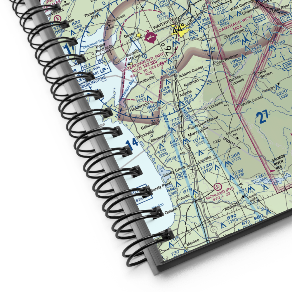 Wheeler Sack Army Air Field (GTB) VFR Sectional Notebook 