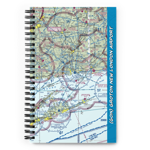 Groton New London Airport (GON) VFR Sectional Notebook