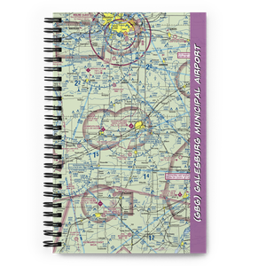 Galesburg Municipal Airport (GBG) VFR Sectional Notebook
