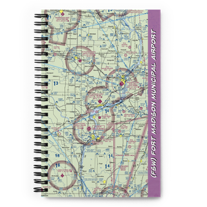 Fort Madison Municipal Airport (FSW) VFR Sectional Notebook