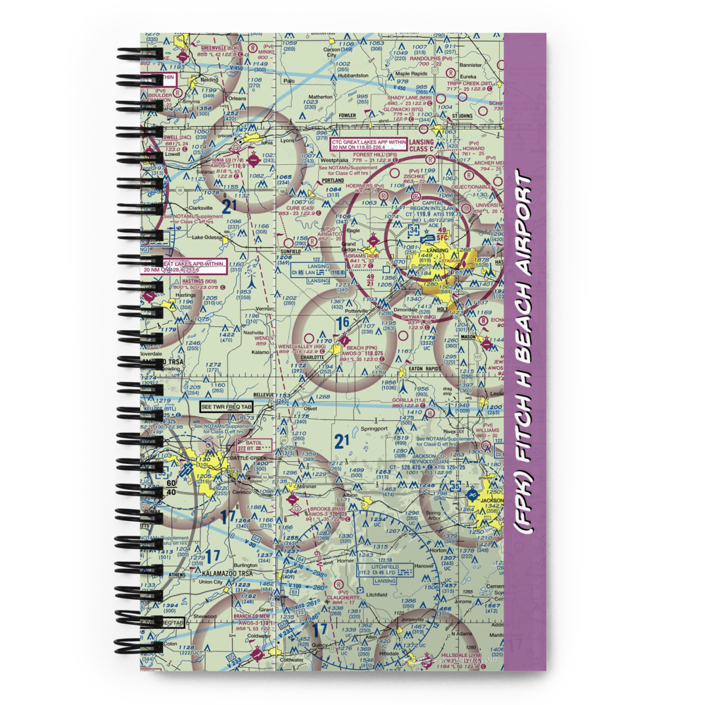 Fitch H Beach Airport (FPK) VFR Sectional Notebook 