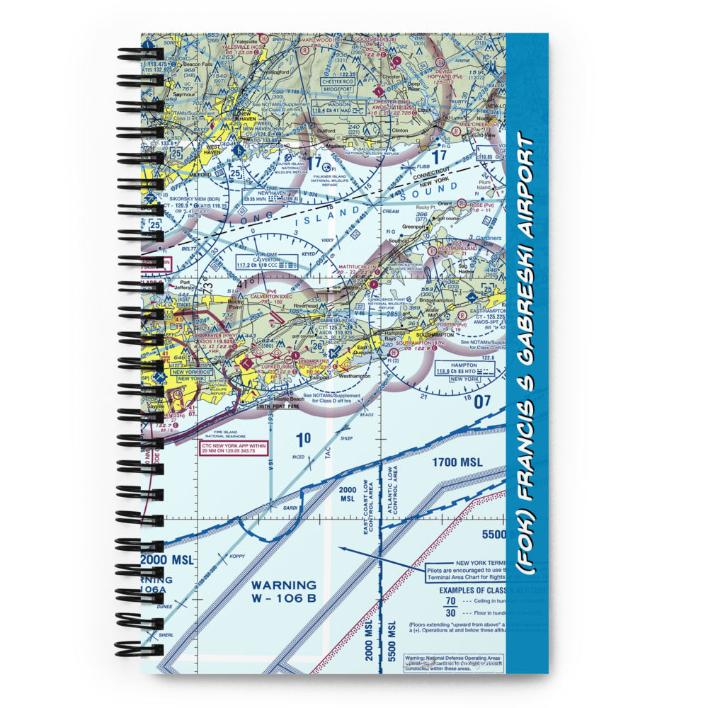 Francis S Gabreski Airport (FOK) VFR Sectional Notebook 
