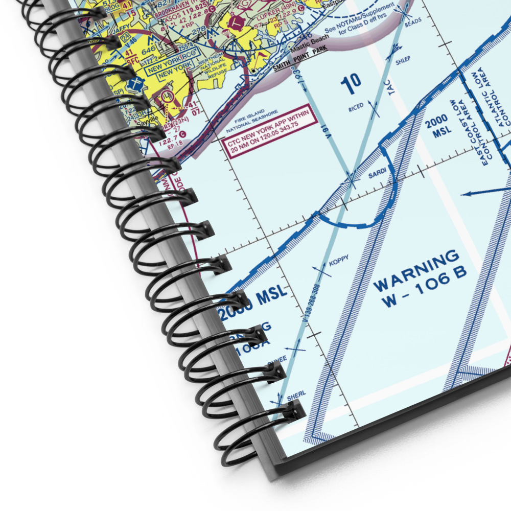 Francis S Gabreski Airport (FOK) VFR Sectional Notebook 