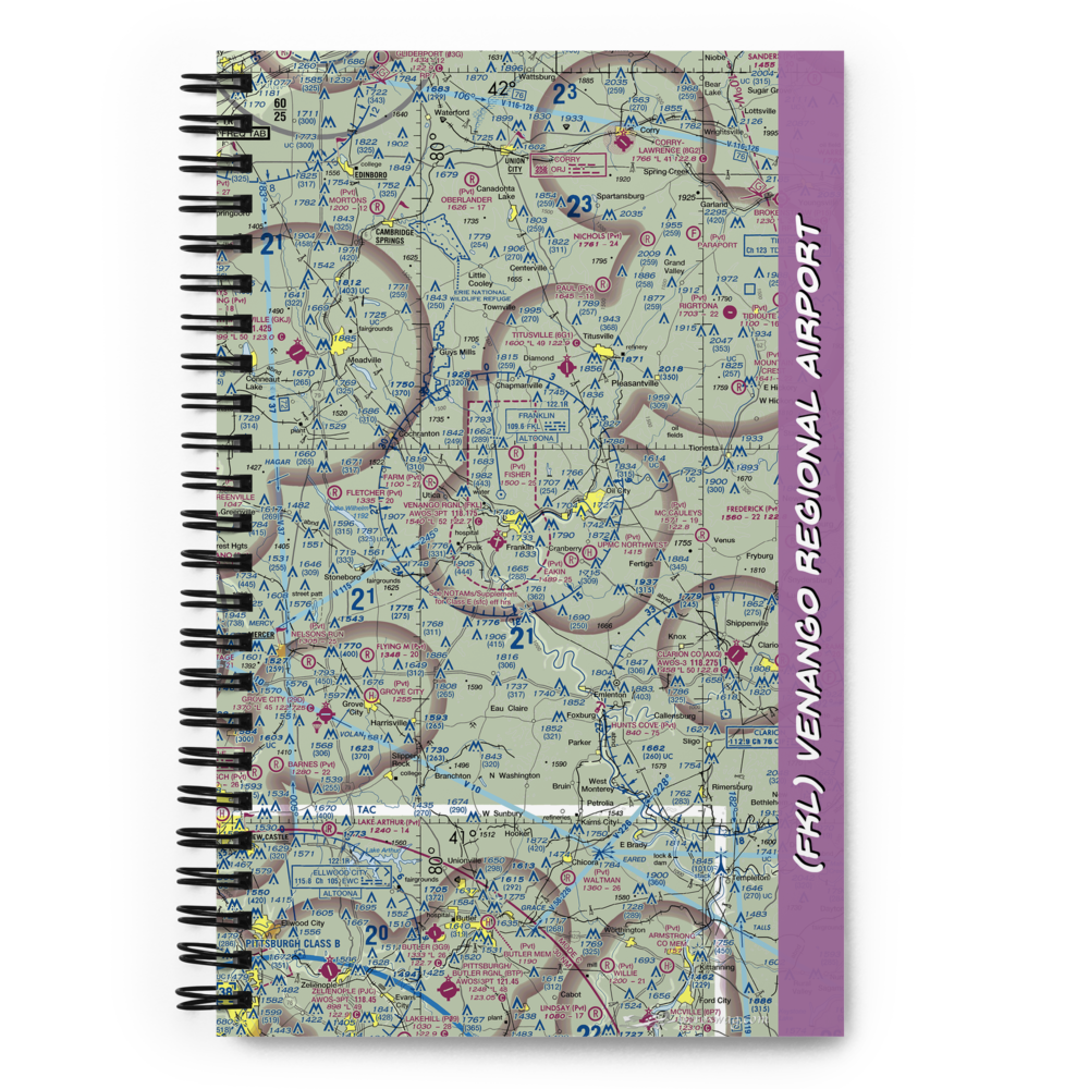 Venango Regional Airport (FKL) VFR Sectional Notebook 