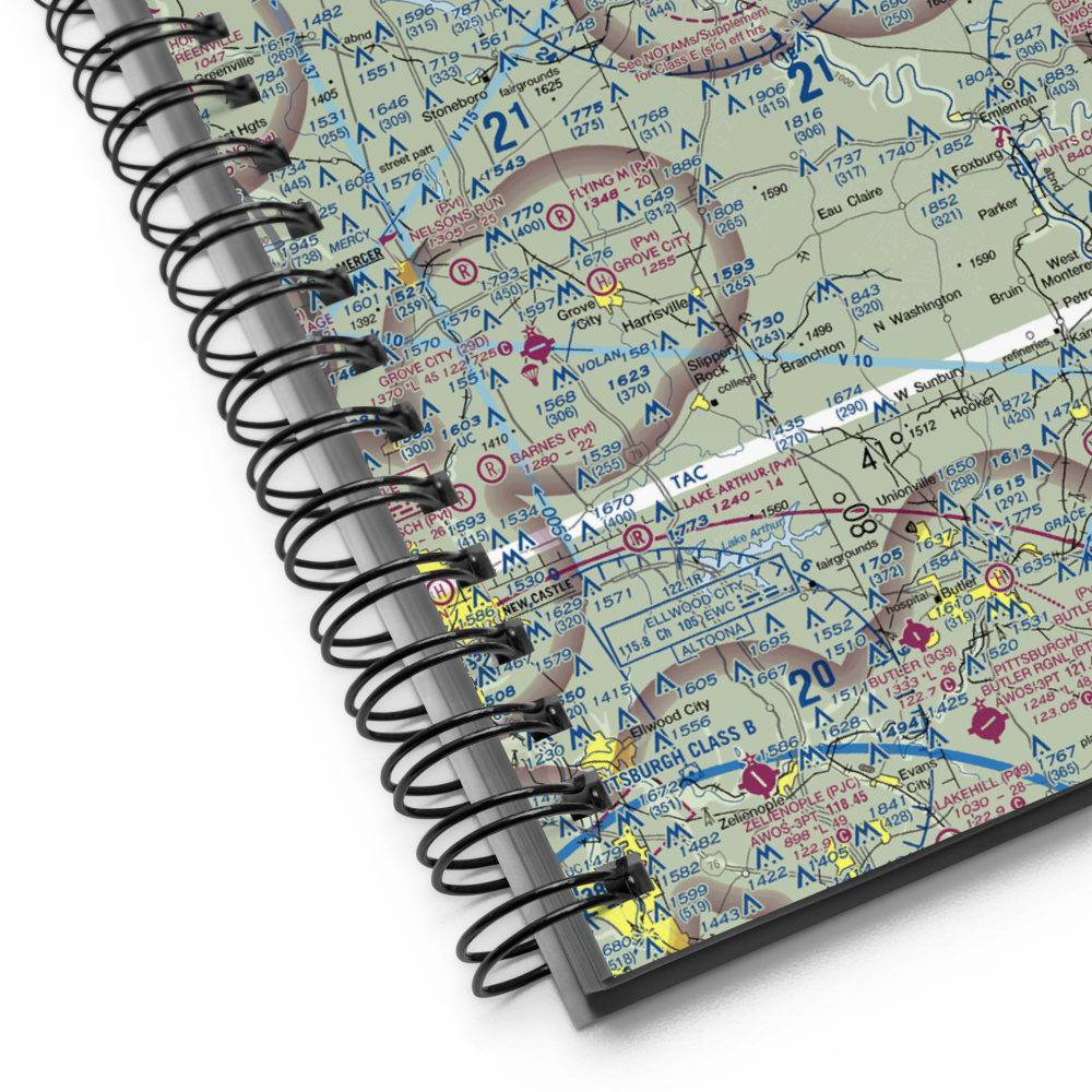 Venango Regional Airport (FKL) VFR Sectional Notebook 